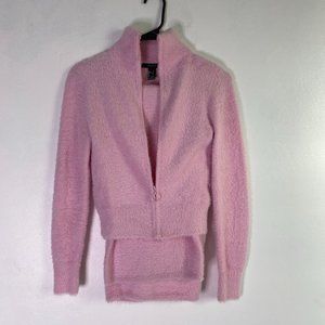 Fluffy light pink jumpsuit